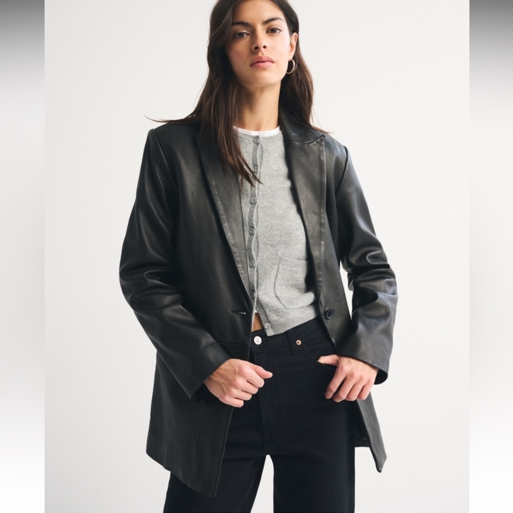 Abercrombie & Fitch Lambskin Blazer